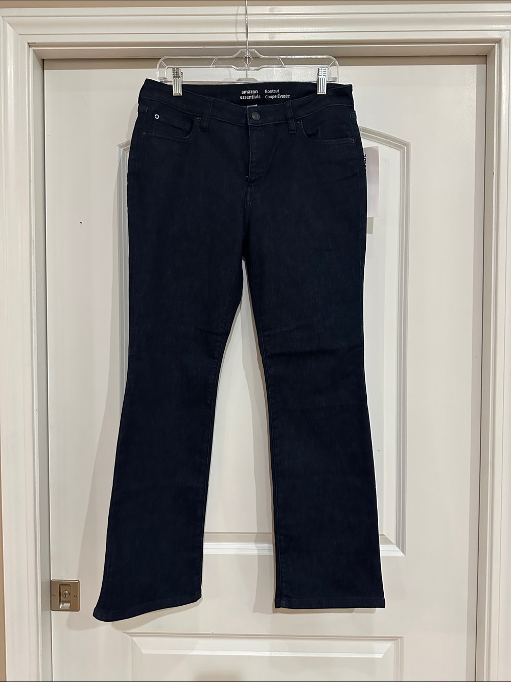 Amazon Essentials Women's Navy Stretch Flare Jeans